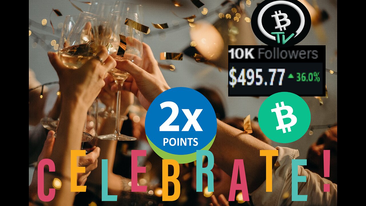 $500 #BitcoinCash & 10K X Follower Celebration! 2X the prizes 4X for Subs