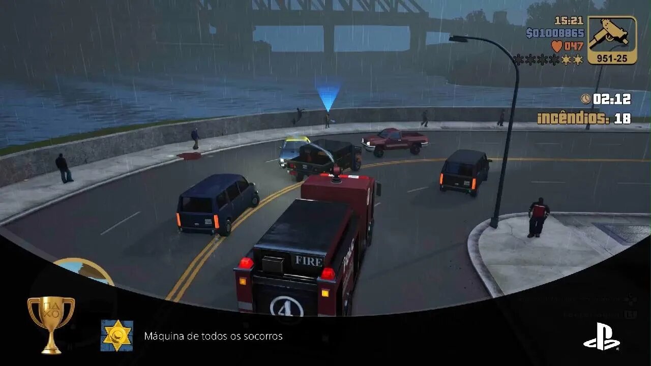 Máquina de todos os socorros - Complete todas as missões de Paramédico, Bombeiro e Justiceiro - GTA3