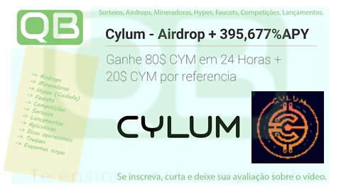 #APY 395.677% - BSC - Cylum - Airdrop - 80$ CYM