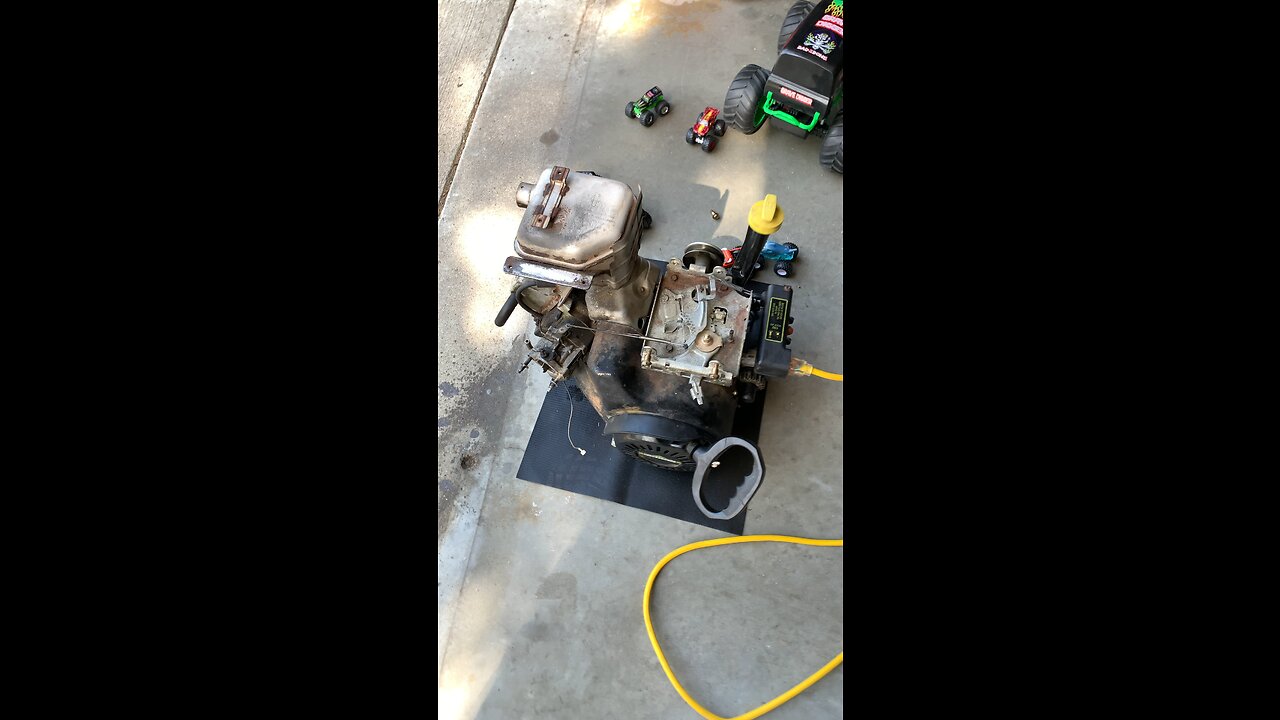 I fixed a snowblower engine