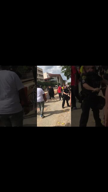 George Floyd protest 5-29-20 HoustonTx ( knife guy )