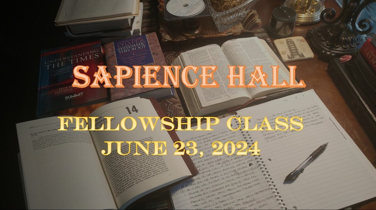 Sapience Hall - Sunday School - Fellowship Class - June 23, 2024 - Daniel Chapter 6