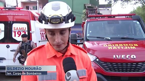 Bairro Turmalina: Homem surta e mobiliza várias viaturas de resgate