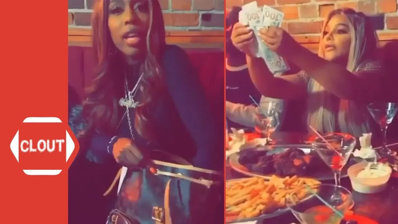 Lil Kim & Kash Doll Fight Over Who Pays The Bill After Dinner!