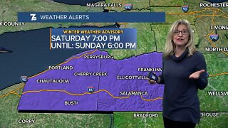 Winter Weather Advisory until 6pm Sunday for Chautauqua & Cattaraugus counties