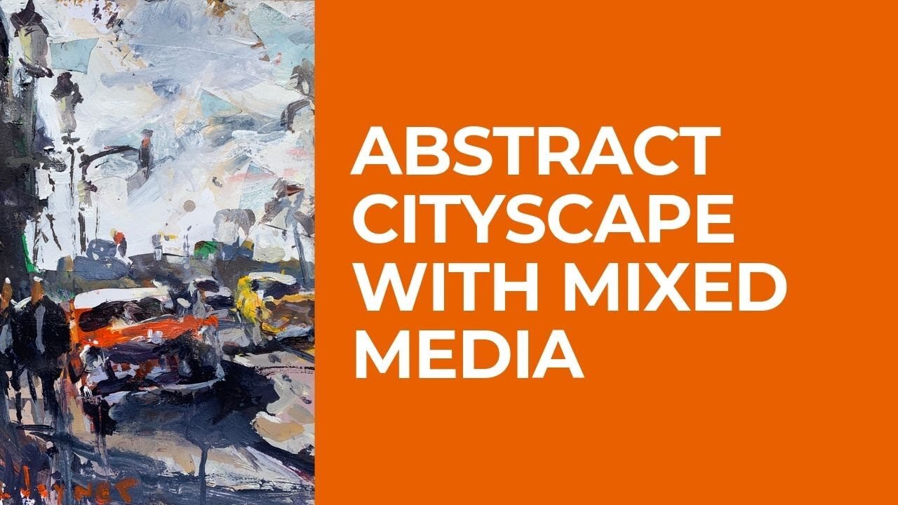 ABSTRACT Cityscape DEMO - Mixed MediaTutorial!