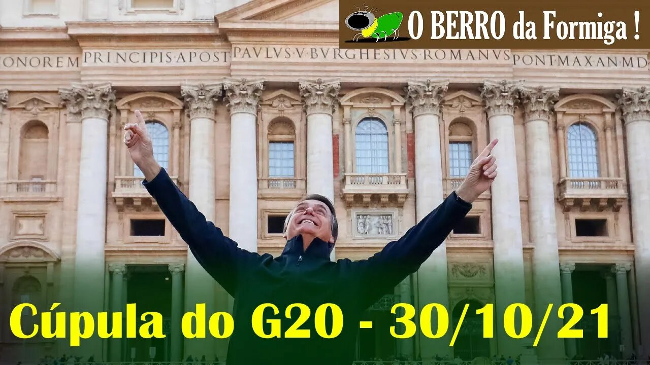 Bolsonaro em Roma-IT - Encontro da Cúpula do G20 - 30-10-2021