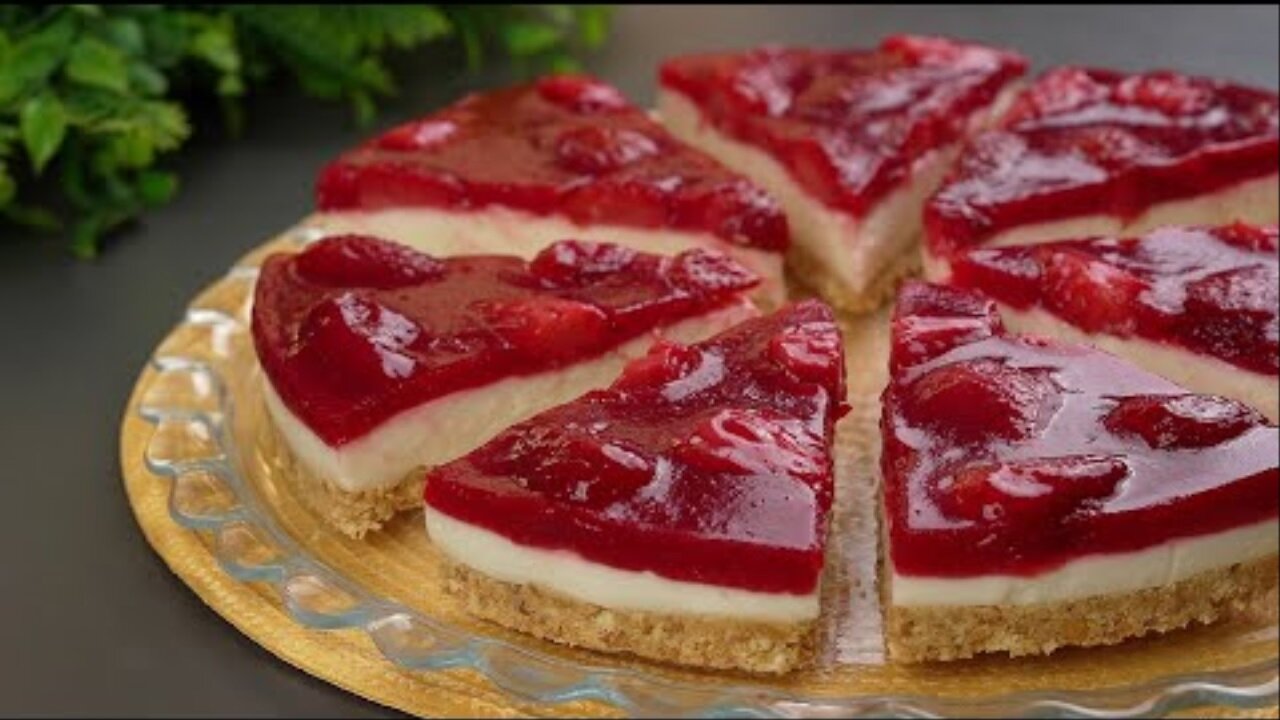 No oven, no gelatin, no cream, cheesecake easy and delicious