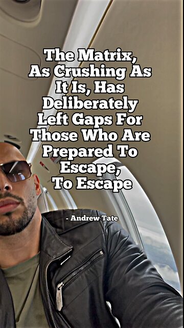 It is possible to escape…