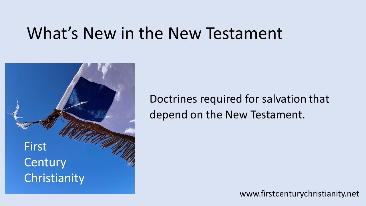 What's New in the New Testament?