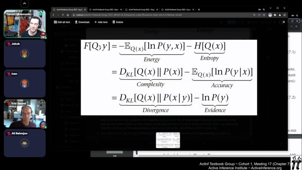 ActInf Textbook Group ~ Cohort 1 ~ Meeting 17 (Chapter 7, part 1)