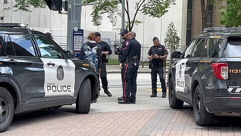 Heavy police presence Calgary