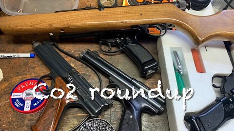 Co2 round up with Crosman 150, 600, 700 and healthway plainsman 9401 testing the air week+