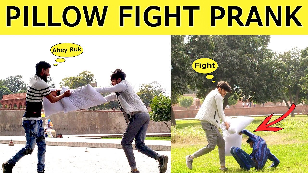 Pillow Fight Prank | Epic Pillow Fight Prank in Pakistan | Pranks in Pakistan | @sayforprank 