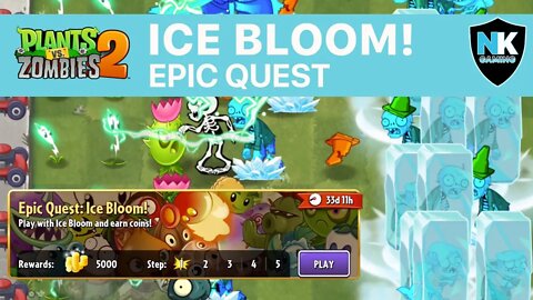 PvZ 2 - Epic Quest: Ice Bloom - Level 1 Plants