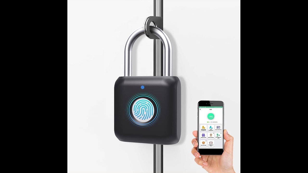 Home Gadgets No : 310 🛍️Product: Fingerprint Padlock Phone App Locker Lock