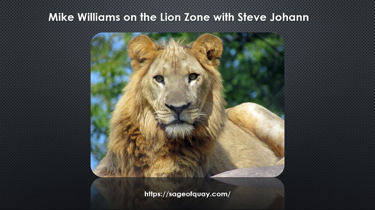 Sage of Quay® - Mike Williams on the Lion Zone with Steve Johann (Jan 2024)