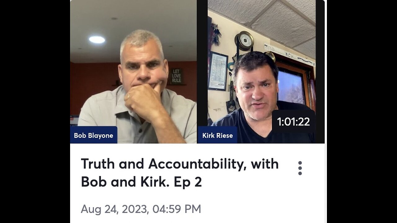 Conversation with Kirk Riese Part 2, August 24, 2023