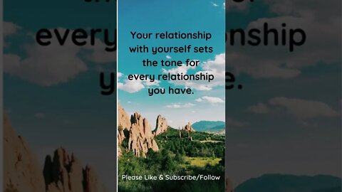 Your Relationship with Yourself