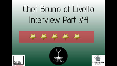 Who’s at The Chef’s Table with Chef Dan? Chef Dan Welcomes Chef Bruno to The Chef's Table! Part IV