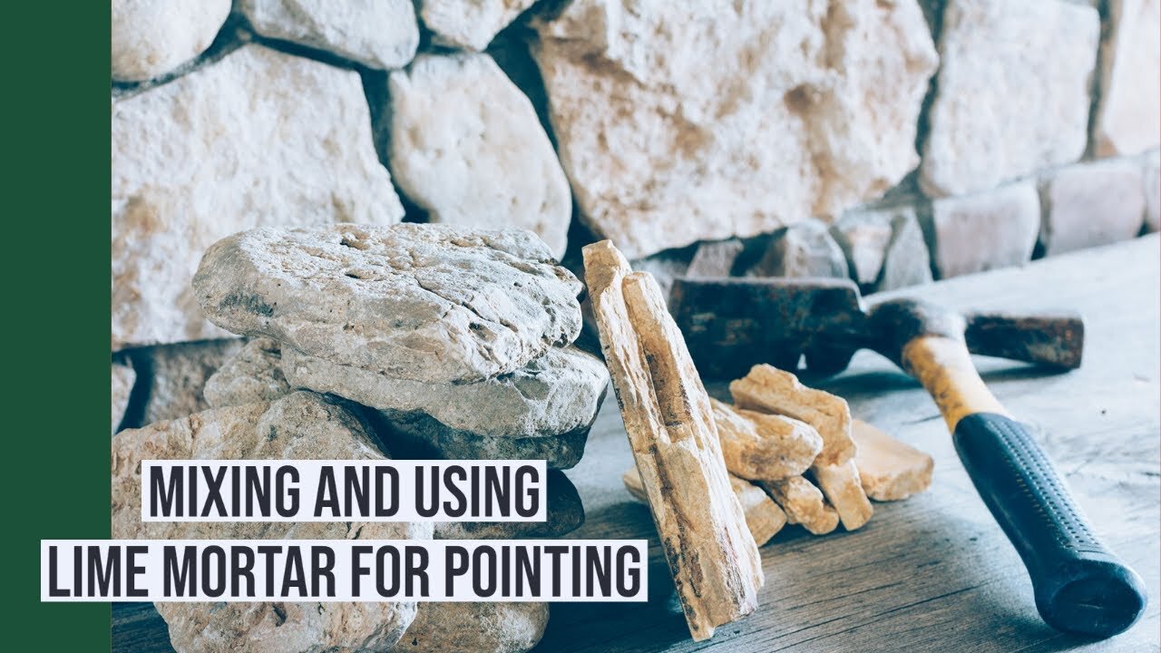 How to mix lime mortar for pointing stone walls