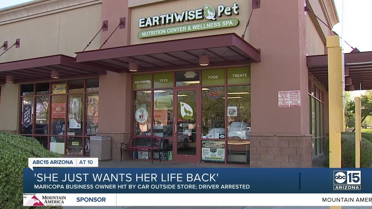 Maricopa pet supply owner recovering after hit by car