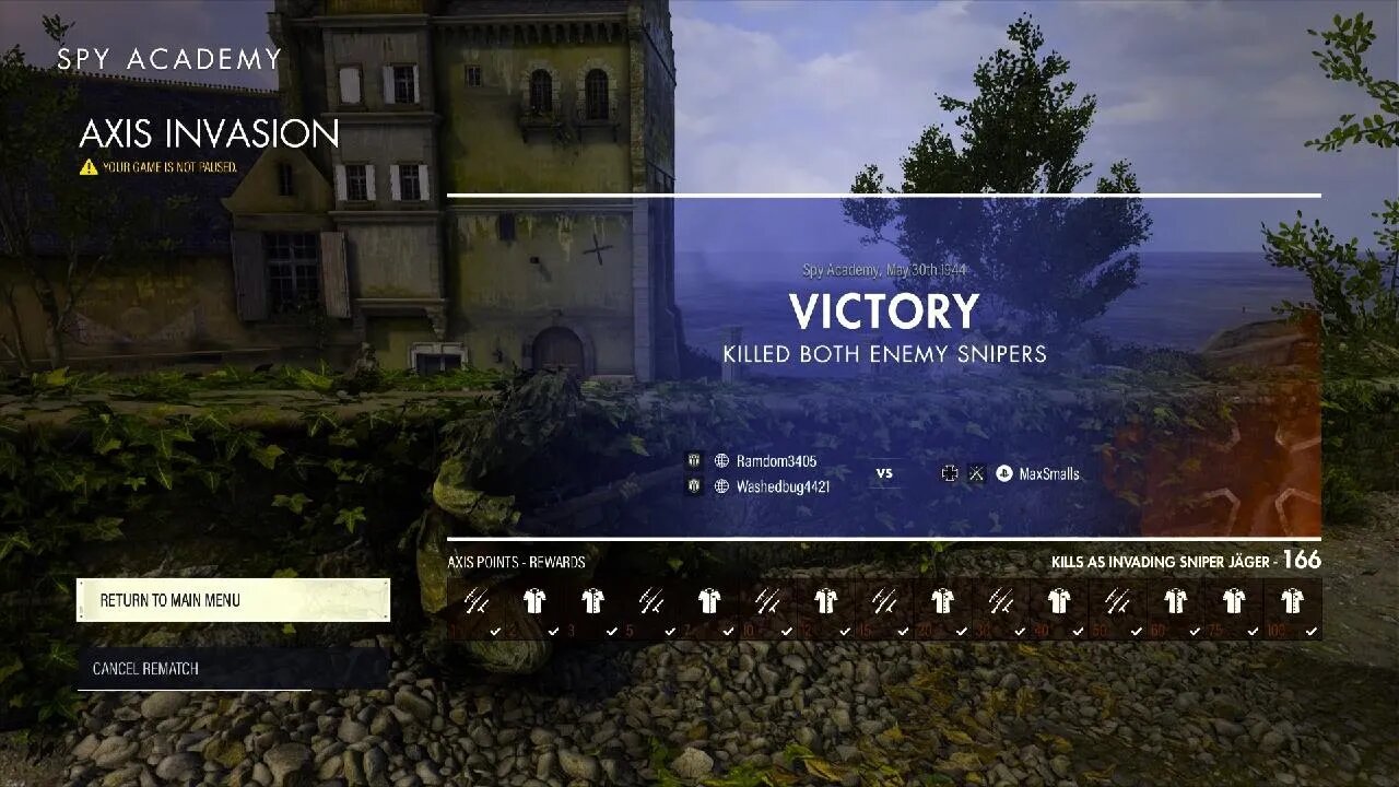 Sniper Elite 5 Invasion - 3 players deleted in less than 5 mins