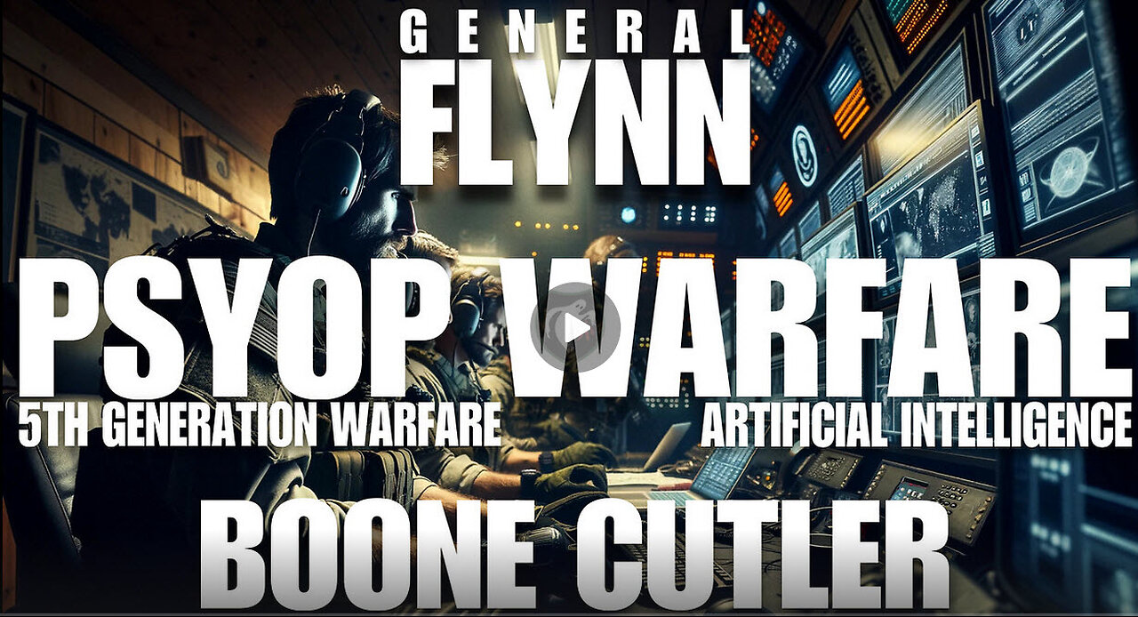 PSYOP WARFARE -5TH GENERATION WARFARE - ARTIFICIAL INTELLIGENCE - GEN. FLYNN & BOONE CUTLER