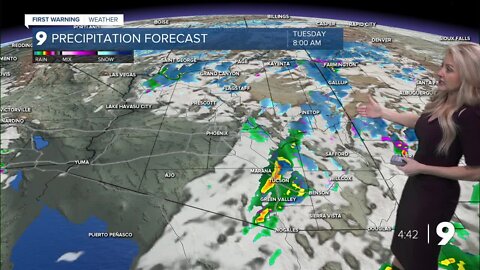 Showers continue through mid day