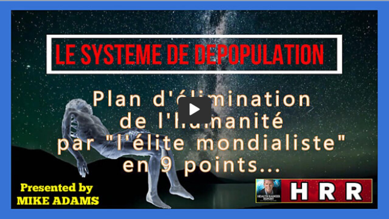 DEPOPULATION Le programme est ici présenté en 9 points ... (