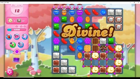 Candy Crush Level 5750 Talkthrough, 25 Moves 1 Booster