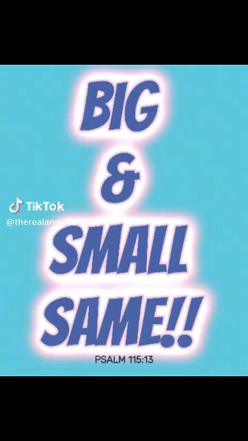 ASL/Captioned - Big & small are same!