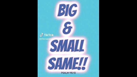 ASL/Captioned - Big & small are same!