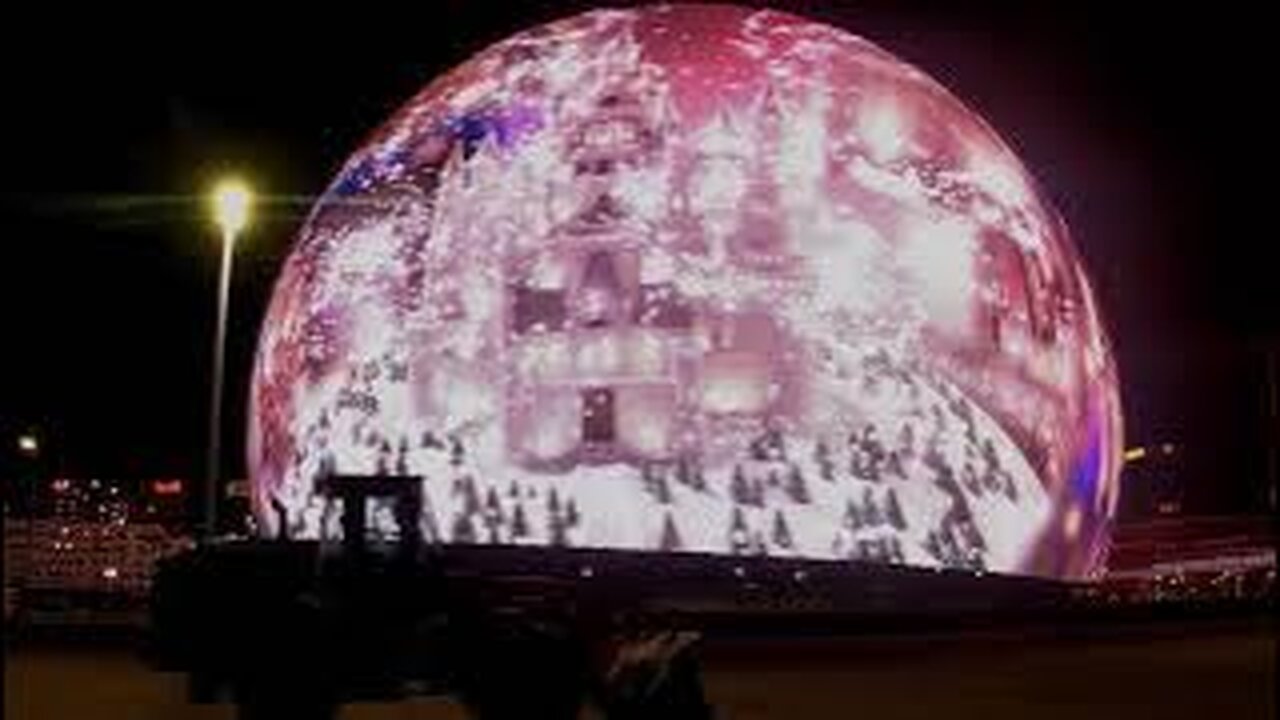 Sphere Las Vegas free show: 'Snowglobe/Future Paradise (w/flocks of birds)', no ticket needed