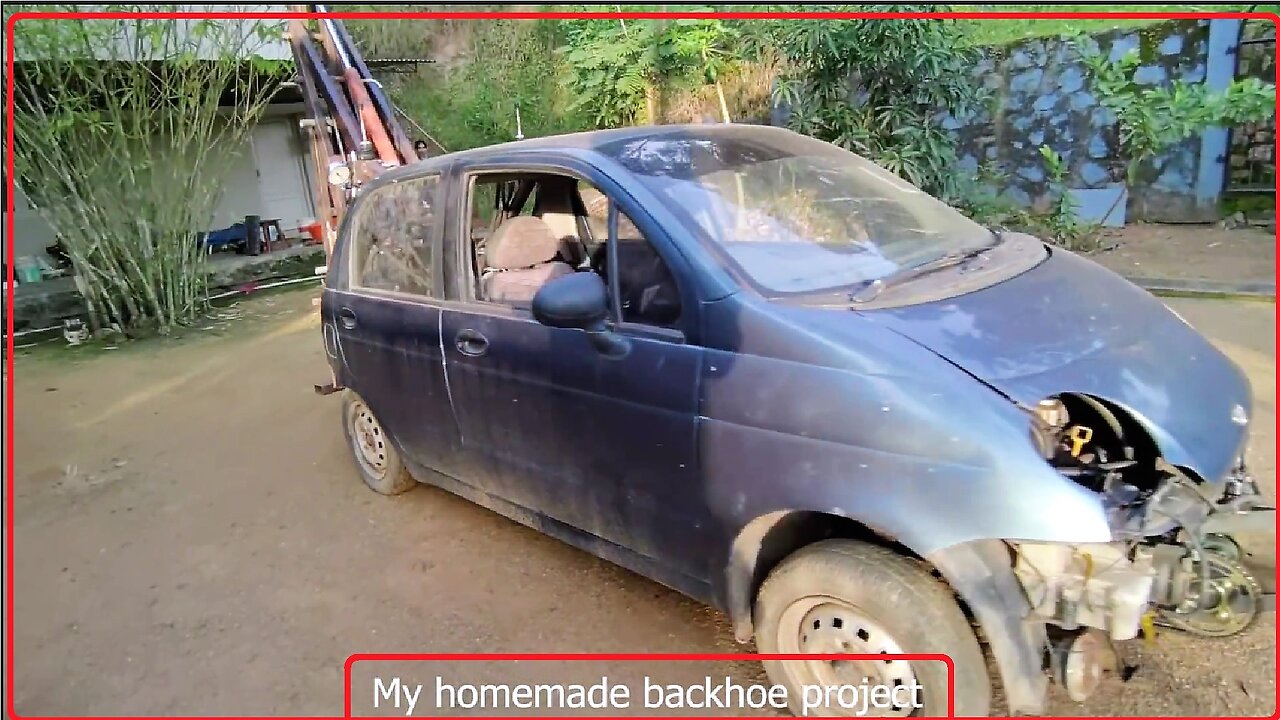 Homemade Backhoe Excavator Project Daewoo matiz