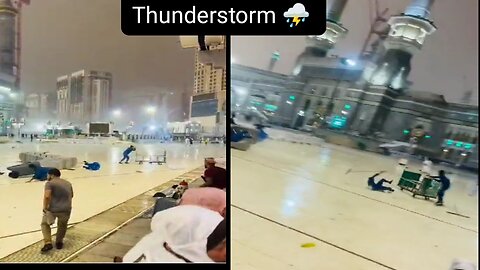 Thunderstorm in makkah