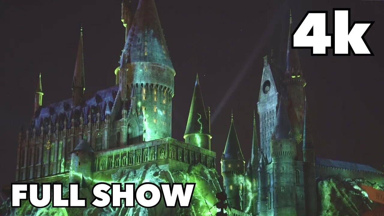 [4k] Dark Arts at Hogwarts Castle Full Show | Universal Orlando Resort