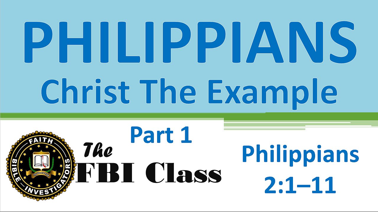 Philippians 0051 Christ the Example