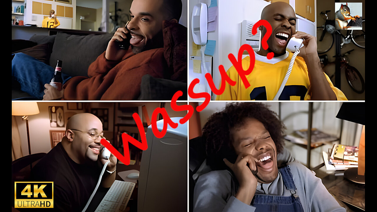 Wassup? Commercial. (December 20, 1999) (AI Upscaled 4k)
