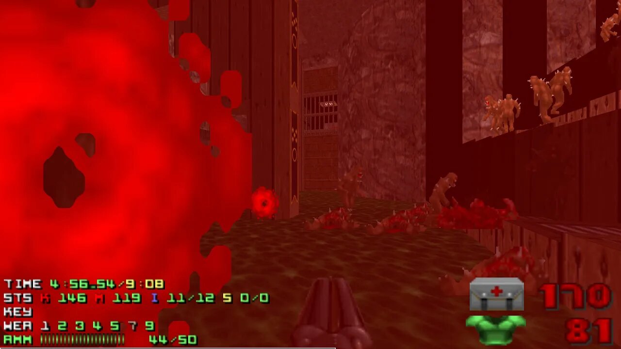 Doom 2 Italo Doom Level 6 IV with 98% in 8:59