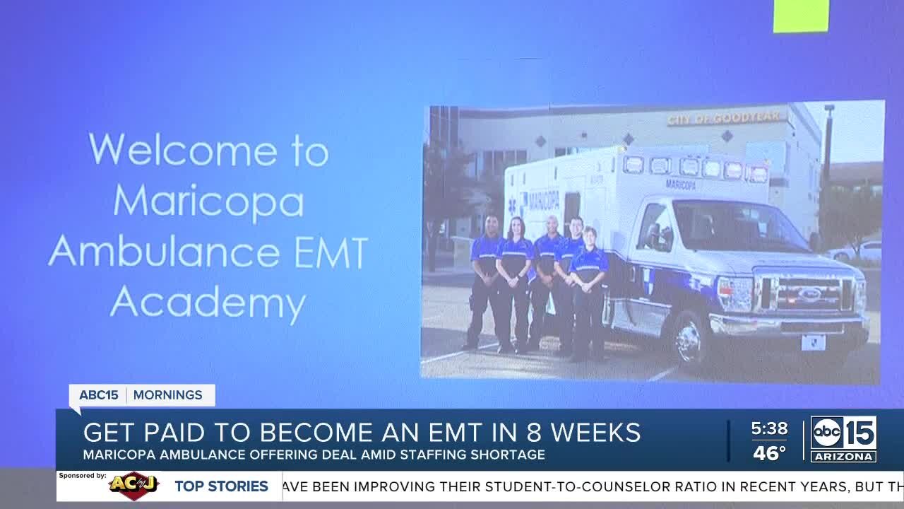 Maricopa Ambulance offering free EMT courses amid staff shortage