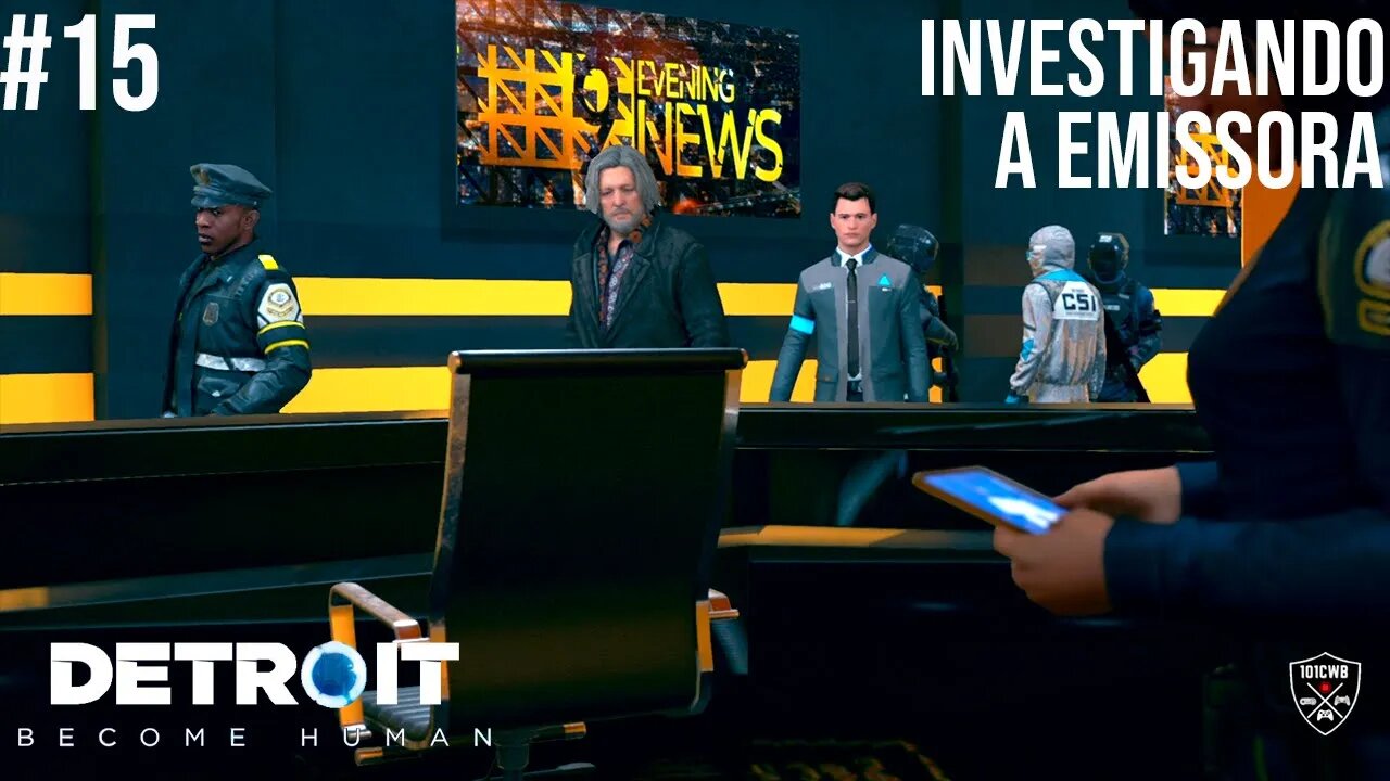 Detroit: Become Human - #15 Investigando a Emissora - Walktrough PT-BR - 1080p 60fps