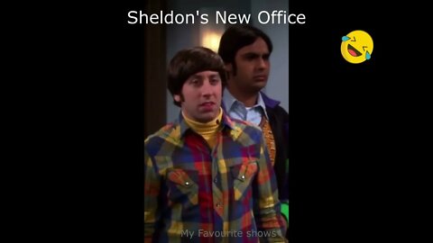 The Big Bang Theory- Sheldon with his New office!! #shorts #sitcom #youtubeshorts