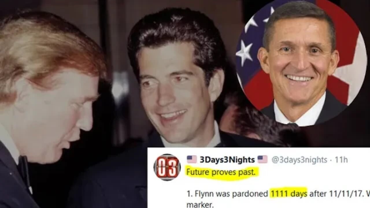 1,111 days from Michael Flynn dismissal is Trump Pardon AND JFKJr Bday AND "Done in 30" Achieved!