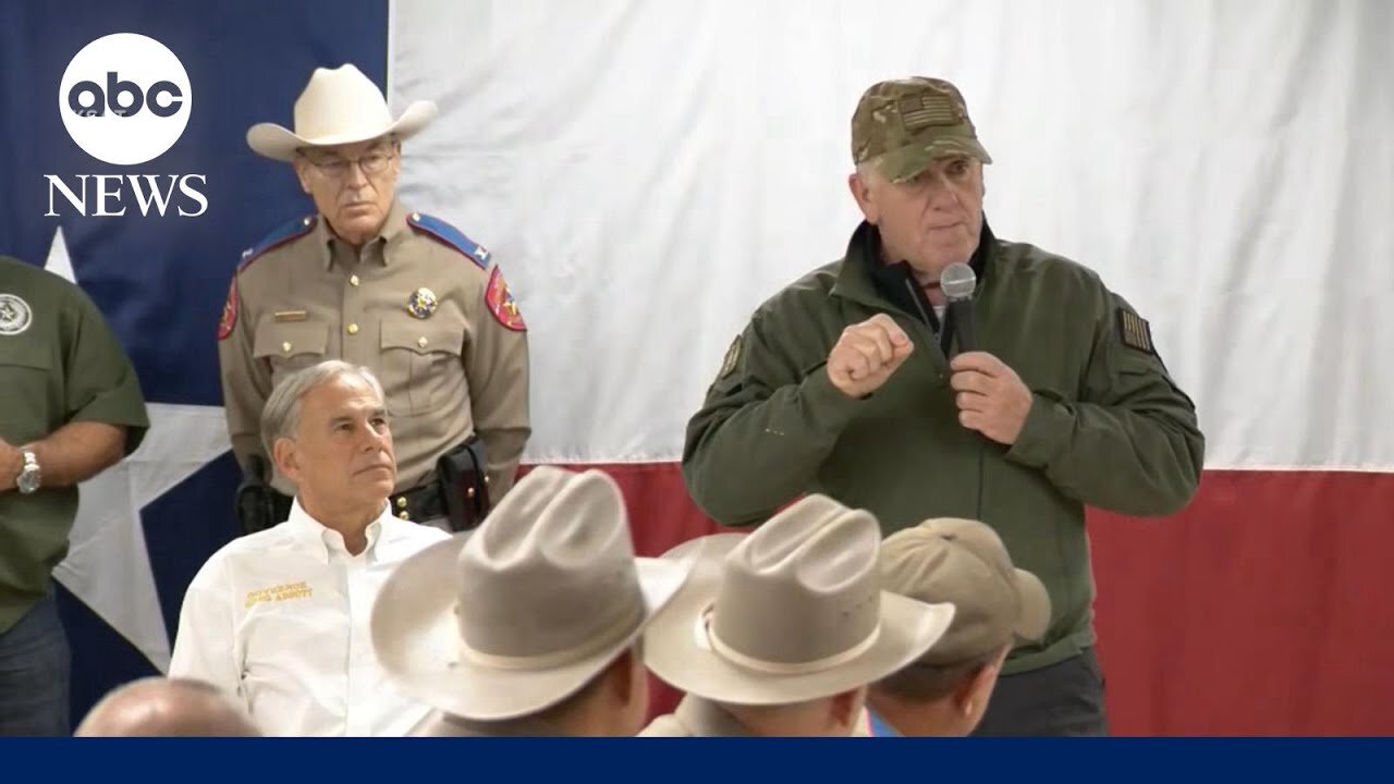 Incoming border czar Homan and Texas Gov. Abbott make visit to Texas border