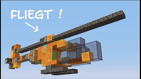 How to create a working helicopter in Minecraft?