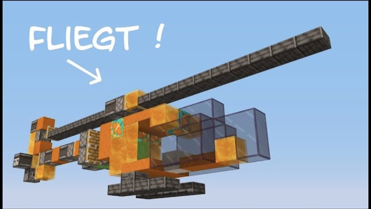 How to create a working helicopter in Minecraft?