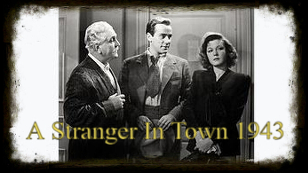 A Stranger In Town 1943 | Film Noir | Vintage Spy Movies | Classic Drama Movies