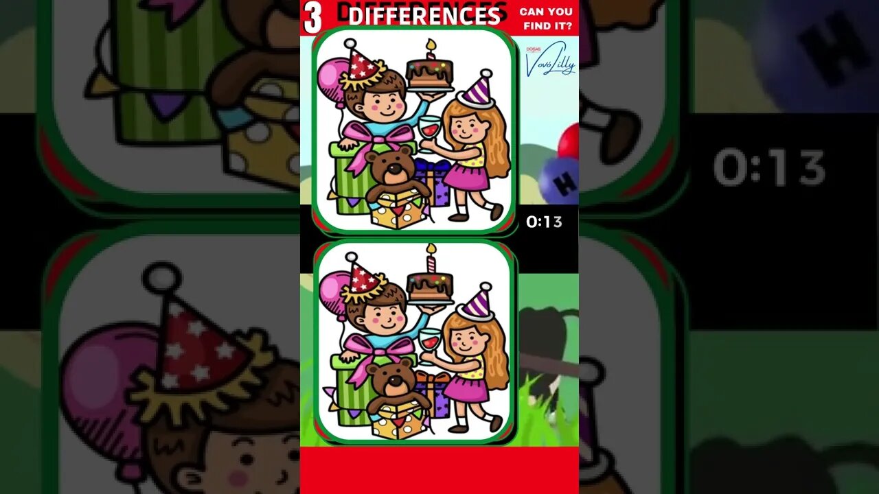 3 DIFFERENCES GAME | 43 |#SHORTS