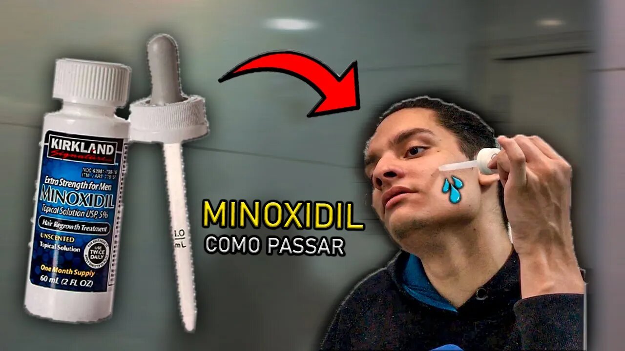 COMO PASSAR MINOXIDIL NA BARBA✅